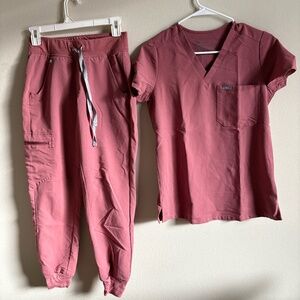 Figs Mauve Women's Scrub Set XXS/XXSP